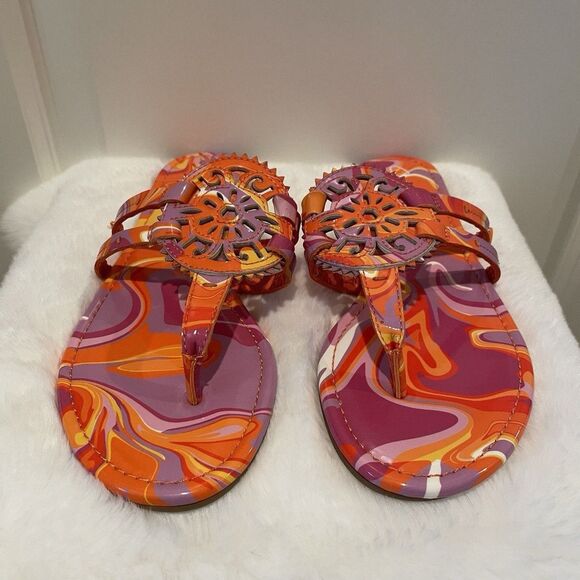 Circus NY Sam Edelman Women’s Sandals Shoes Size 7 Tie Dye Thong Flip Flops NEW - Picture 3 of 16